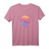 Palm Sunset 80er Jahre Vibe Retrowave Synthwave Ästhetik T-Shirt – Perfektes Geschenk für Retro- und Musikfans