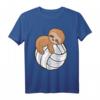 Faultier Volleyball T-Shirt - Lustiges Schlafshirt für Volleyballfans, Mädchen, Jungen und Erwachsene
