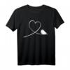 Vogel T-Shirt mit Herz Motiv – Perfektes Geschenk für Vogelliebhaber, Wellensittich Besitzer & Ornithologen zu Weihnachten & Geburtstag
