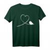 Vogel T-Shirt mit Herz Motiv – Perfektes Geschenk für Vogelliebhaber, Wellensittich Besitzer & Ornithologen zu Weihnachten & Geburtstag