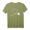 Vogel T-Shirt mit Herz Motiv – Perfektes Geschenk für Vogelliebhaber, Wellensittich Besitzer & Ornithologen zu Weihnachten & Geburtstag