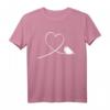 Vogel T-Shirt mit Herz Motiv – Perfektes Geschenk für Vogelliebhaber, Wellensittich Besitzer & Ornithologen zu Weihnachten & Geburtstag