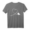 Vogel T-Shirt mit Herz Motiv – Perfektes Geschenk für Vogelliebhaber, Wellensittich Besitzer & Ornithologen zu Weihnachten & Geburtstag