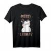40 Geburtstag T-Shirt mit Merry Catmas - Festliches Katzenmotiv für Weihnachtsliebhaber & Katzenfreunde