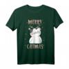 40 Geburtstag T-Shirt mit Merry Catmas - Festliches Katzenmotiv für Weihnachtsliebhaber & Katzenfreunde
