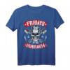Fridays for Hubraum T-Shirt mit Totenkopf - Vintage Style für Autoliebhaber, Tuning-Fans und Werkstatt-Enthusiasten