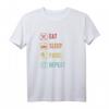 Eat Sleep Padel Repeat Paddle Tennis Paddleball T-Shirt – Cooles Sportshirt für Padelspieler & Paddleball-Fans, ideales Geschenk für Profis & Hobbyspieler