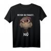 Bevor Du Fragst Nö Eule T-Shirt - Lustiges Kaffee- und Morgenmuffel-Shirt für Büro, Kollegen & Kaffeeliebhaber