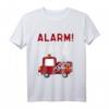 Kinder Alarm Ich bin 4 Jahr Feuerwehrauto T-Shirt – Lustiges Geburtstagsgeschenk für Jungen zum 4. Geburtstag
