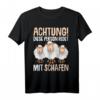 Lustiges Schaf Schäfer T-Shirt mit Spruch - Perfektes Geschenk für Bauern, Schäfer & Schafbesitzer zu Geburtstag & Weihnachten