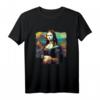 Cyberpunk-Ästhetik - Cyberpunk Mona Lisa T-Shirt mit moderner Kunstparodie, perfekt für Kunststudenten, Lehrer und Kunstliebhaber