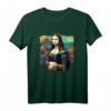 Cyberpunk-Ästhetik - Cyberpunk Mona Lisa T-Shirt mit moderner Kunstparodie, perfekt für Kunststudenten, Lehrer und Kunstliebhaber