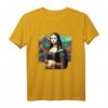 Cyberpunk-Ästhetik - Cyberpunk Mona Lisa T-Shirt mit moderner Kunstparodie, perfekt für Kunststudenten, Lehrer und Kunstliebhaber