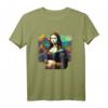 Cyberpunk-Ästhetik - Cyberpunk Mona Lisa T-Shirt mit moderner Kunstparodie, perfekt für Kunststudenten, Lehrer und Kunstliebhaber