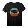 Bison Retro Vintage 60er 70er Jahre Sonnenuntergang T-Shirt – Für Tierliebhaber, Naturliebhaber & Yellowstone-Fans