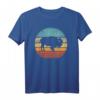Bison Retro Vintage 60er 70er Jahre Sonnenuntergang T-Shirt – Für Tierliebhaber, Naturliebhaber & Yellowstone-Fans