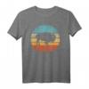 Bison Retro Vintage 60er 70er Jahre Sonnenuntergang T-Shirt – Für Tierliebhaber, Naturliebhaber & Yellowstone-Fans