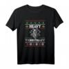 Heavy Christmas Wikinger & Metal Totenkopf T-Shirt – Dunkles Weihnachtsdesign für Metal Fans, Wikinger-Liebhaber & Skandinavien-Enthusiasten
