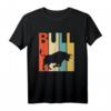 Retro Stier T-Shirt Geschenk - Lustiges Bull Shirt für Kinder, Erwachsene & Jugendliche, perfekt für Weihnachten, Geburtstag, Valentinstag, Vatertag & Muttertag