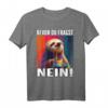 Faultier Spruch T-Shirt Lustig Geschenk - 'Bevor Du Fragst Nein!' für Morgenmuffel, Nachtschicht und Schichtarbeiter
