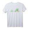 Herzschlag Modellzug Lokomotive T-Shirt für Modelleisenbahn-Fans – Perfektes Geschenk für Eisenbahnliebhaber zu Weihnachten & Geburtstag