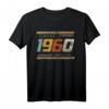 Vintage 1960 Original Geburtstag T-Shirt - Est 1960 Limitierte Edition, Klassisch geschnitten, Retro Design