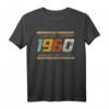 Vintage 1960 Original Geburtstag T-Shirt - Est 1960 Limitierte Edition, Klassisch geschnitten, Retro Design