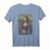 La Gioconda - Mosaik Mona Lisa Pixel Art T-Shirt – Einzigartiges Kunstgeschenk für Kunstliebhaber, Studenten & Lehrer