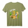 Kinder Geburtstag T-Shirt für 3-Jährige - Dschungel Tier Motiv, Niedliches Geschenk für Mädchen & Jungen, Perfekt für den Dschungel Party Motto
