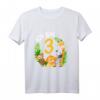 Kinder Geburtstag T-Shirt für 3-Jährige - Dschungel Tier Motiv, Niedliches Geschenk für Mädchen & Jungen, Perfekt für den Dschungel Party Motto