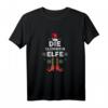 Glühwein Elf Elfen Familien Weihnachts Outfit T-Shirt – Festliches Partnerlook für Weihnachten, Weihnachtsfotos & Weihnachtsfeiern