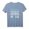 Häkeln Macht Süchtig! Ich Hänge An Der Nadel - Lustiges Häkeln T-Shirt für Handarbeitsfans & Häkelbegeisterte