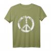 Retro Friedenszeichen T-Shirt für Party & Kostüm - Vintage 70er/80er Look für Damen und Herren, ideales Geschenk für Halloween, Geburtstag & Weihnachten
