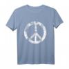 Retro Friedenszeichen T-Shirt für Party & Kostüm - Vintage 70er/80er Look für Damen und Herren, ideales Geschenk für Halloween, Geburtstag & Weihnachten