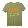 Als Gott mich schuf grinste er - Witziges Halbarm T-Shirt mit Spruch für Geburtstag & Party