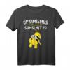 Lustiges Imker T-Shirt mit Spruch 'Optimismus heißt umgekehrt Sumsi mit Po' – Perfektes Geschenk für Bienen- und Honigliebhaber, Naturfreunde und Imker