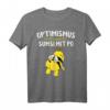 Lustiges Imker T-Shirt mit Spruch 'Optimismus heißt umgekehrt Sumsi mit Po' – Perfektes Geschenk für Bienen- und Honigliebhaber, Naturfreunde und Imker