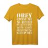 Obey Consume Submit Do Not Question Conform Watch TV T-Shirt – Provokatives Statement für Rebellion und Individualität