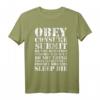 Obey Consume Submit Do Not Question Conform Watch TV T-Shirt – Provokatives Statement für Rebellion und Individualität