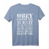 Obey Consume Submit Do Not Question Conform Watch TV T-Shirt – Provokatives Statement für Rebellion und Individualität