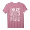 Obey Consume Submit Do Not Question Conform Watch TV T-Shirt – Provokatives Statement für Rebellion und Individualität