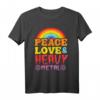 Punk Rock Kids Band Metall Rainbow Peace Love & Heavy Metal T-Shirt – Lustiges Satanisches Design für Kinder & Erwachsene mit Humor für Rock & Metal Fans
