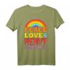 Punk Rock Kids Band Metall Rainbow Peace Love & Heavy Metal T-Shirt – Lustiges Satanisches Design für Kinder & Erwachsene mit Humor für Rock & Metal Fans