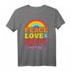 Punk Rock Kids Band Metall Rainbow Peace Love & Heavy Metal T-Shirt – Lustiges Satanisches Design für Kinder & Erwachsene mit Humor für Rock & Metal Fans