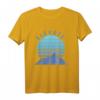Elevate Blau T-Shirt – Motivierende Kleidung für Meditation, Klettern, Skifahren und persönliches Wachstum