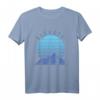Elevate Blau T-Shirt – Motivierende Kleidung für Meditation, Klettern, Skifahren und persönliches Wachstum