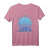 Elevate Blau T-Shirt – Motivierende Kleidung für Meditation, Klettern, Skifahren und persönliches Wachstum
