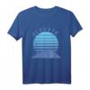 Elevate Blau T-Shirt – Motivierende Kleidung für Meditation, Klettern, Skifahren und persönliches Wachstum