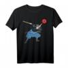 Musashi Samurai Vintage Japanisches Ronin-Krieger T-Shirt – Japanische Kalligraphie & Kampfkunst Design, Perfekt für Samurai-Fans & Geburtstagsgeschenke