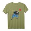 Musashi Samurai Vintage Japanisches Ronin-Krieger T-Shirt – Japanische Kalligraphie & Kampfkunst Design, Perfekt für Samurai-Fans & Geburtstagsgeschenke